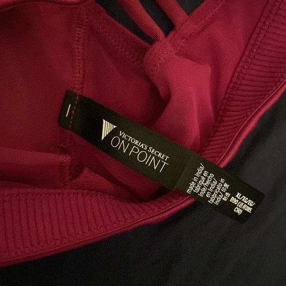 Victoria’s Secret (2) NWOT On Point Sports Bra Bralette Tie Up Strappy Back - Picture 3 of 5
